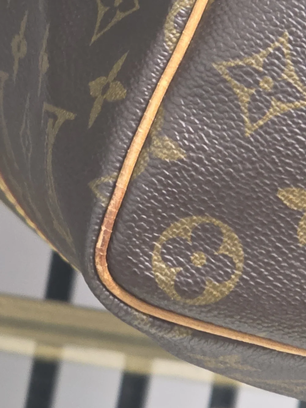 Louis Vuitton Brown Monogram Keepall 45 Travel Duffel